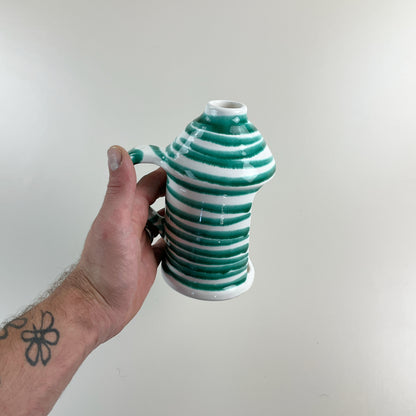 Gmundner Keramik Laterne Grüngeflammt 18cm-Gmundner Keramik-olesstore-vintage-secondhand-shop-austria-österreich