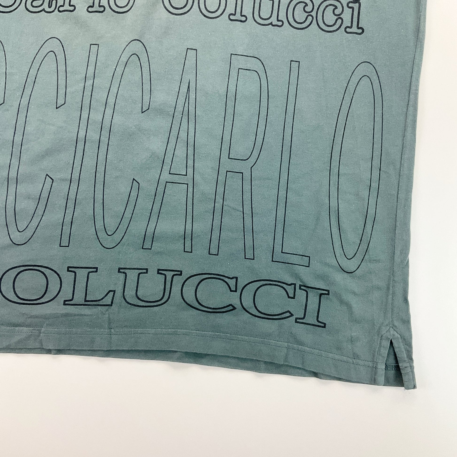 Carlo Colucci bedrucktes Polo Shirt - Large-CARLO COLUCCI-olesstore-vintage-secondhand-shop-austria-österreich