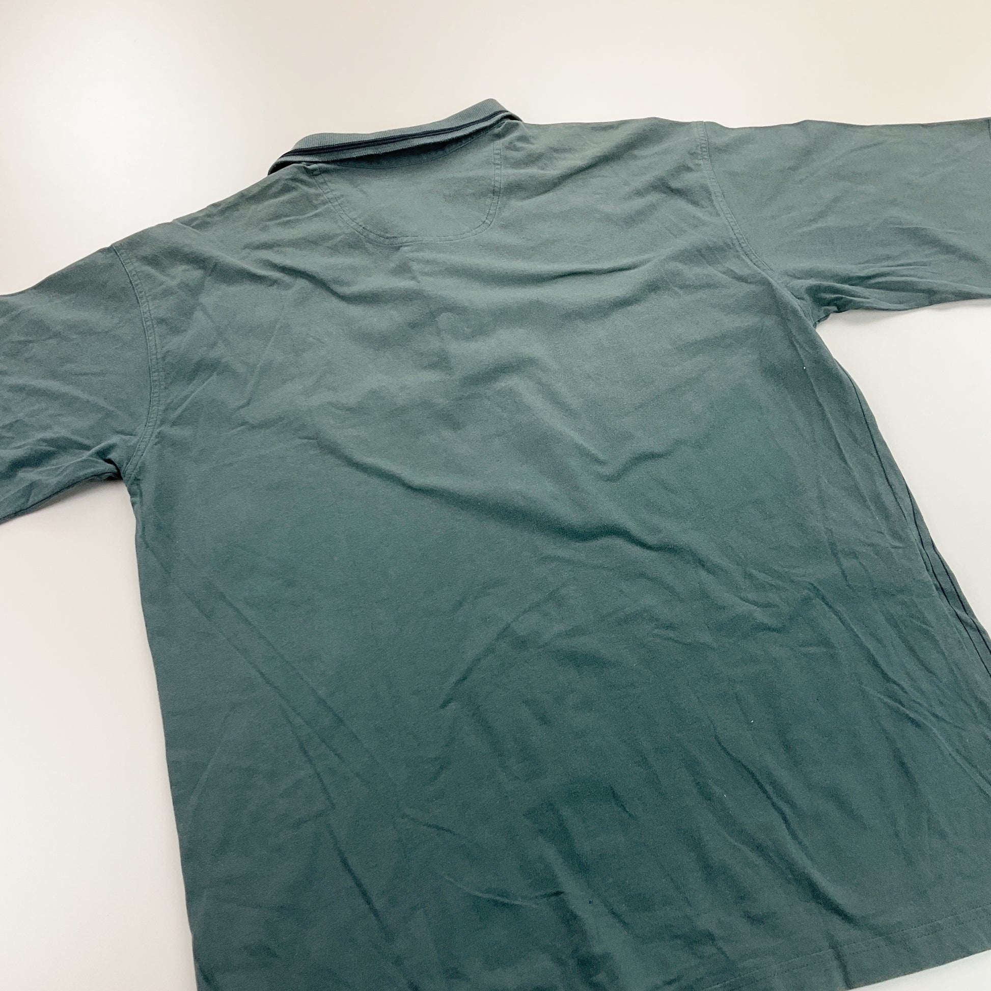 Carlo Colucci bedrucktes Polo Shirt - Large-CARLO COLUCCI-olesstore-vintage-secondhand-shop-austria-österreich