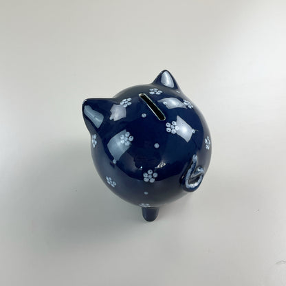 Gmundner Keramik Sparschwein Dirndl Blau-Gmundner Keramik-olesstore-vintage-secondhand-shop-austria-österreich