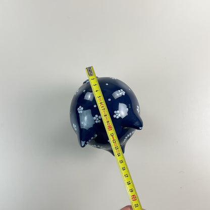 Gmundner Keramik Sparschwein Dirndl Blau-Gmundner Keramik-olesstore-vintage-secondhand-shop-austria-österreich