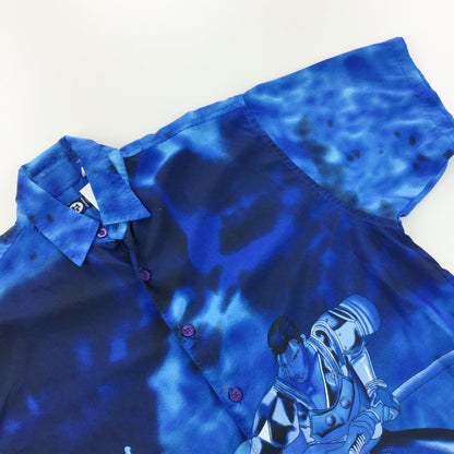 Samurai Graphic Shirt - Small-olesstore-vintage-secondhand-shop-austria-österreich