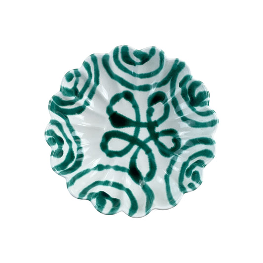 Gmundner Keramik kleine Schüssel Grüngeflammt Ø15cm-Gmundner Keramik-olesstore-vintage-secondhand-shop-austria-österreich