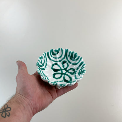 Gmundner Keramik kleine Schüssel Grüngeflammt Ø15cm-Gmundner Keramik-olesstore-vintage-secondhand-shop-austria-österreich