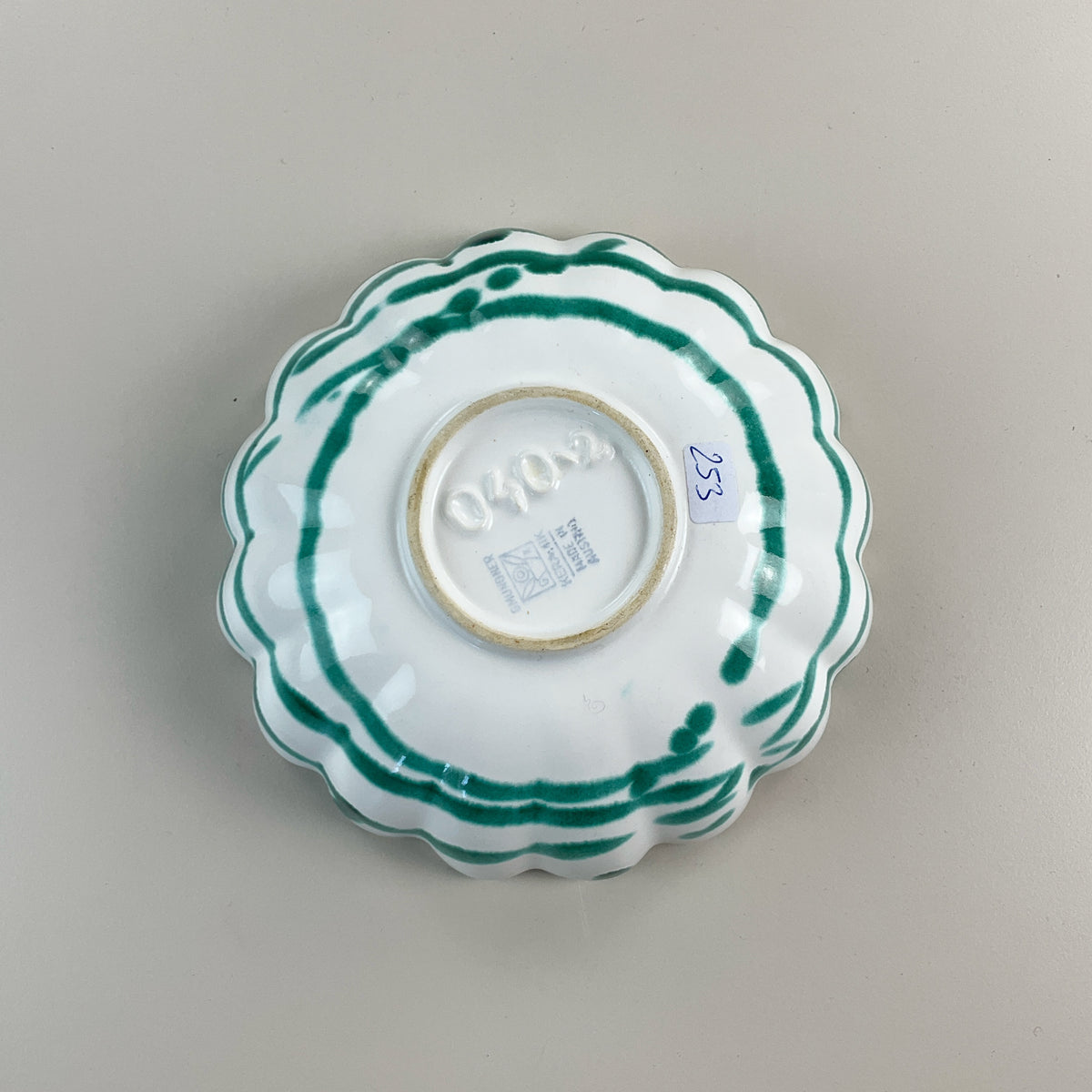 Gmundner Keramik kleine Schüssel Grüngeflammt Ø15cm-Gmundner Keramik-olesstore-vintage-secondhand-shop-austria-österreich