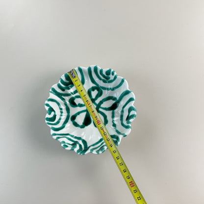 Gmundner Keramik kleine Schüssel Grüngeflammt Ø15cm-Gmundner Keramik-olesstore-vintage-secondhand-shop-austria-österreich