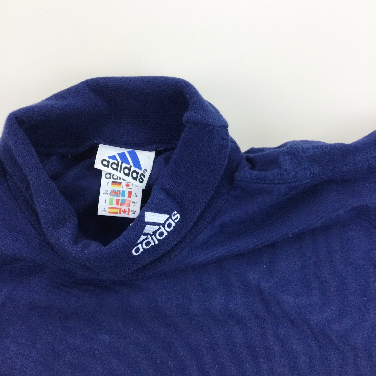 Adidas 90s Turtleneck Sweatshirt - Large-Adidas-olesstore-vintage-secondhand-shop-austria-österreich