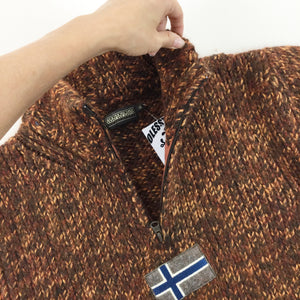 Napapijri 1/4 Zip Sweatshirt - XL-NAPAPIJRI-olesstore-vintage-secondhand-shop-austria-österreich