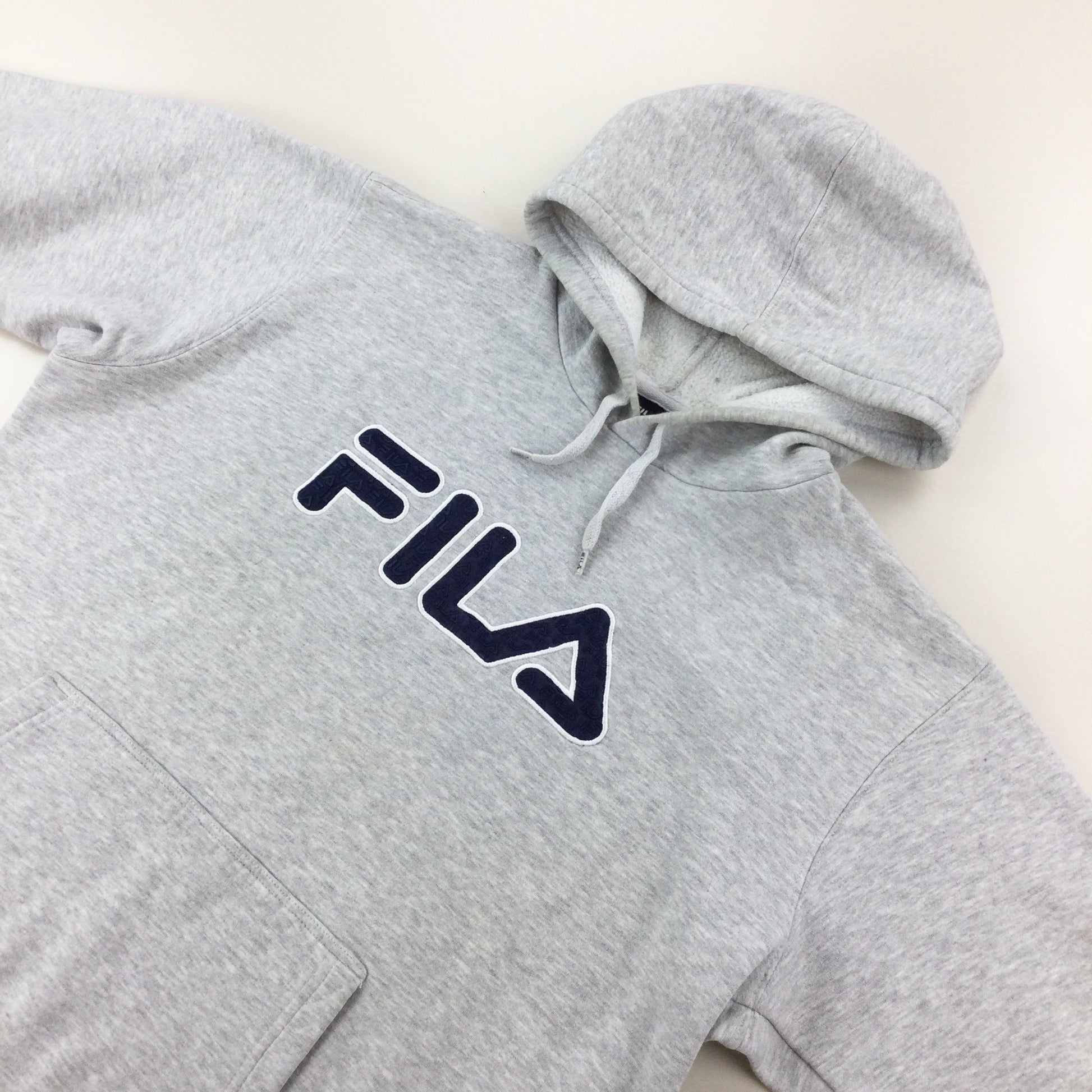Fila Spellout Hoodie - Large-FILA-olesstore-vintage-secondhand-shop-austria-österreich