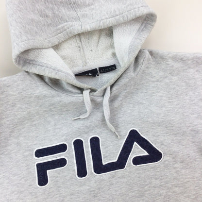 Fila Spellout Hoodie - Large-FILA-olesstore-vintage-secondhand-shop-austria-österreich