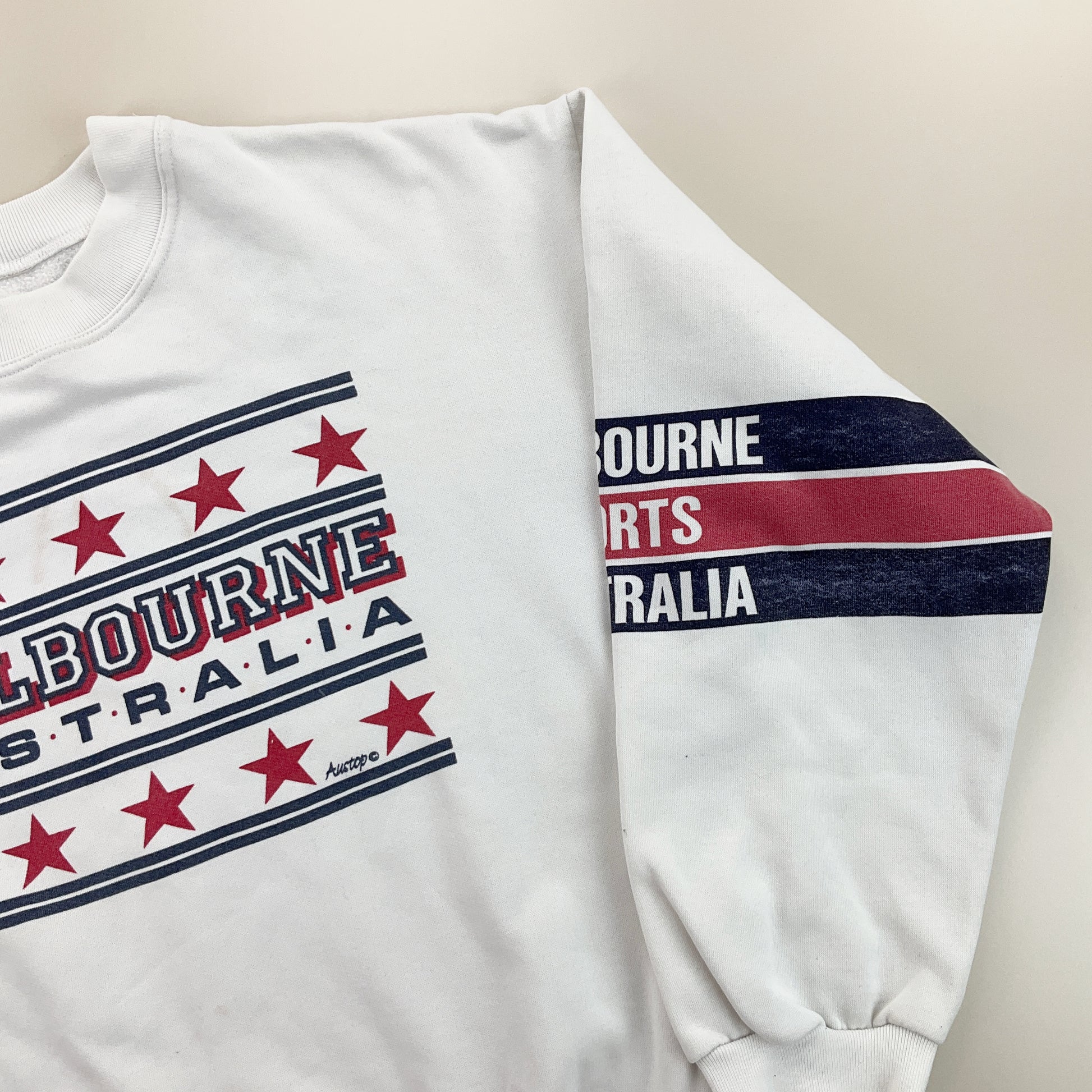 Melbourne Australia 90s Sweatshirt - Large-no name-olesstore-vintage-secondhand-shop-austria-österreich