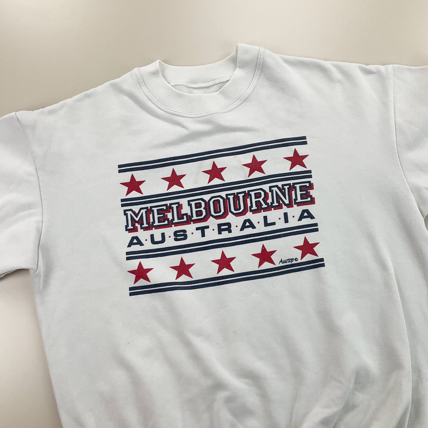 Melbourne Australia 90s Sweatshirt - Large-no name-olesstore-vintage-secondhand-shop-austria-österreich