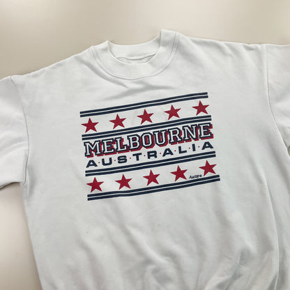 Melbourne Australia 90s Sweatshirt - Large-no name-olesstore-vintage-secondhand-shop-austria-österreich