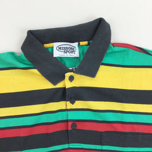 Missoni Sport Polo Shirt - Medium-MISSONI-olesstore-vintage-secondhand-shop-austria-österreich
