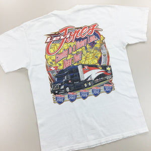 Levi Jones Racing T-Shirt - Large-GILDAN-olesstore-vintage-secondhand-shop-austria-österreich