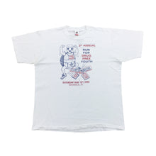Load image into Gallery viewer, Run For Drug Free Youth&#39; 1990 T-Shirt - XL-FRUIT OF THE LOOM-olesstore-vintage-secondhand-shop-austria-österreich