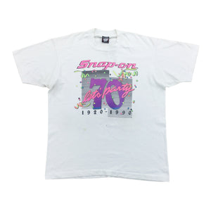 Snap On 70s Party T-Shirt - XL-SCREEN STARS BEST-olesstore-vintage-secondhand-shop-austria-österreich