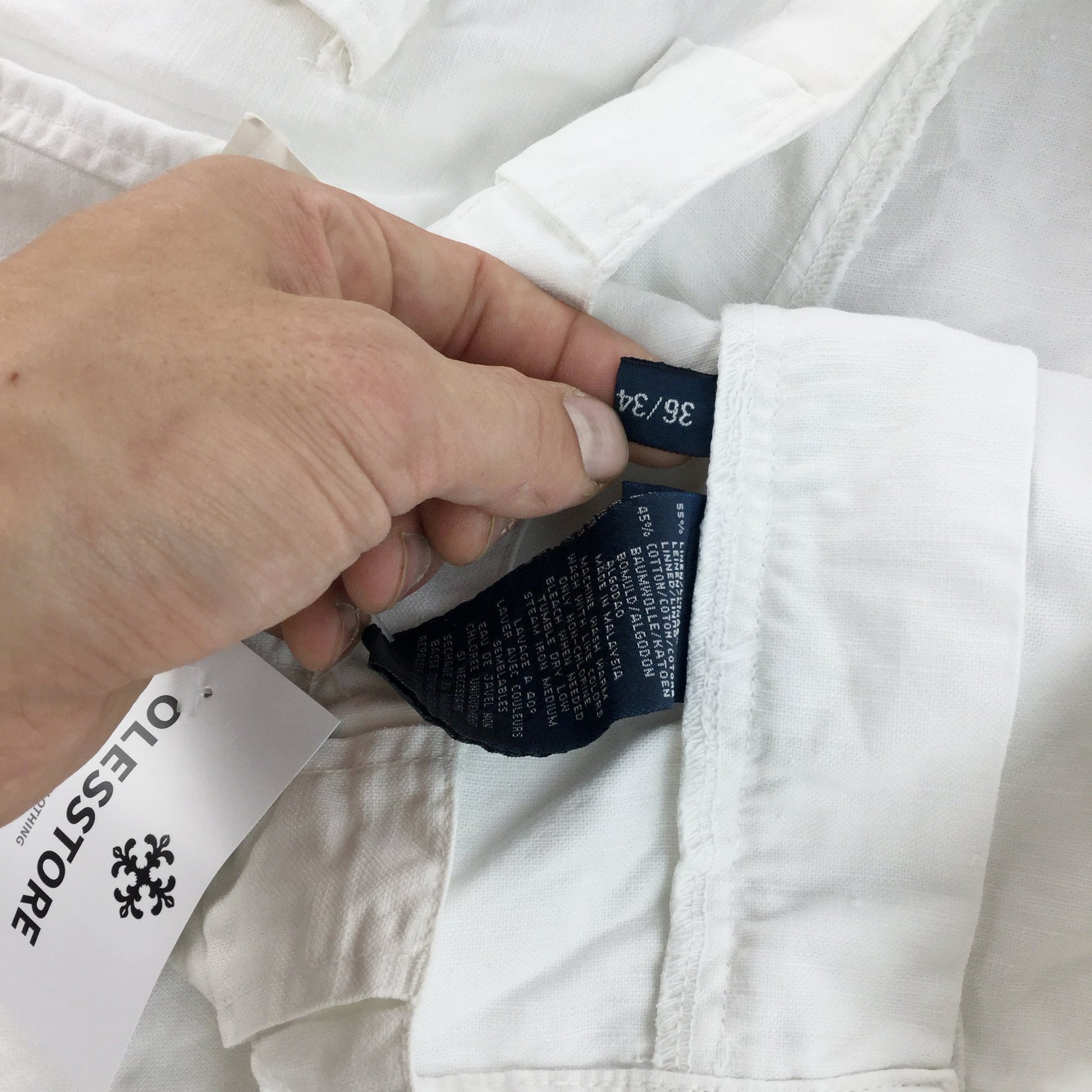 Ralph Lauren 90s Cotton Pant - W36 L34-olesstore-vintage-secondhand-shop-austria-österreich