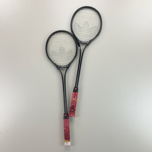 Adidas 80s Federball Schläger TSR 30 Set 2Stk-ADIDAS-olesstore-vintage-secondhand-shop-austria-österreich