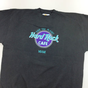Hard Rock Cafe Miami 90s Sweatshirt - Large-HARD ROCK CAFE-olesstore-vintage-secondhand-shop-austria-österreich