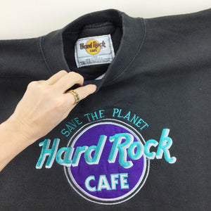 Hard Rock Cafe Miami 90s Sweatshirt - Large-HARD ROCK CAFE-olesstore-vintage-secondhand-shop-austria-österreich