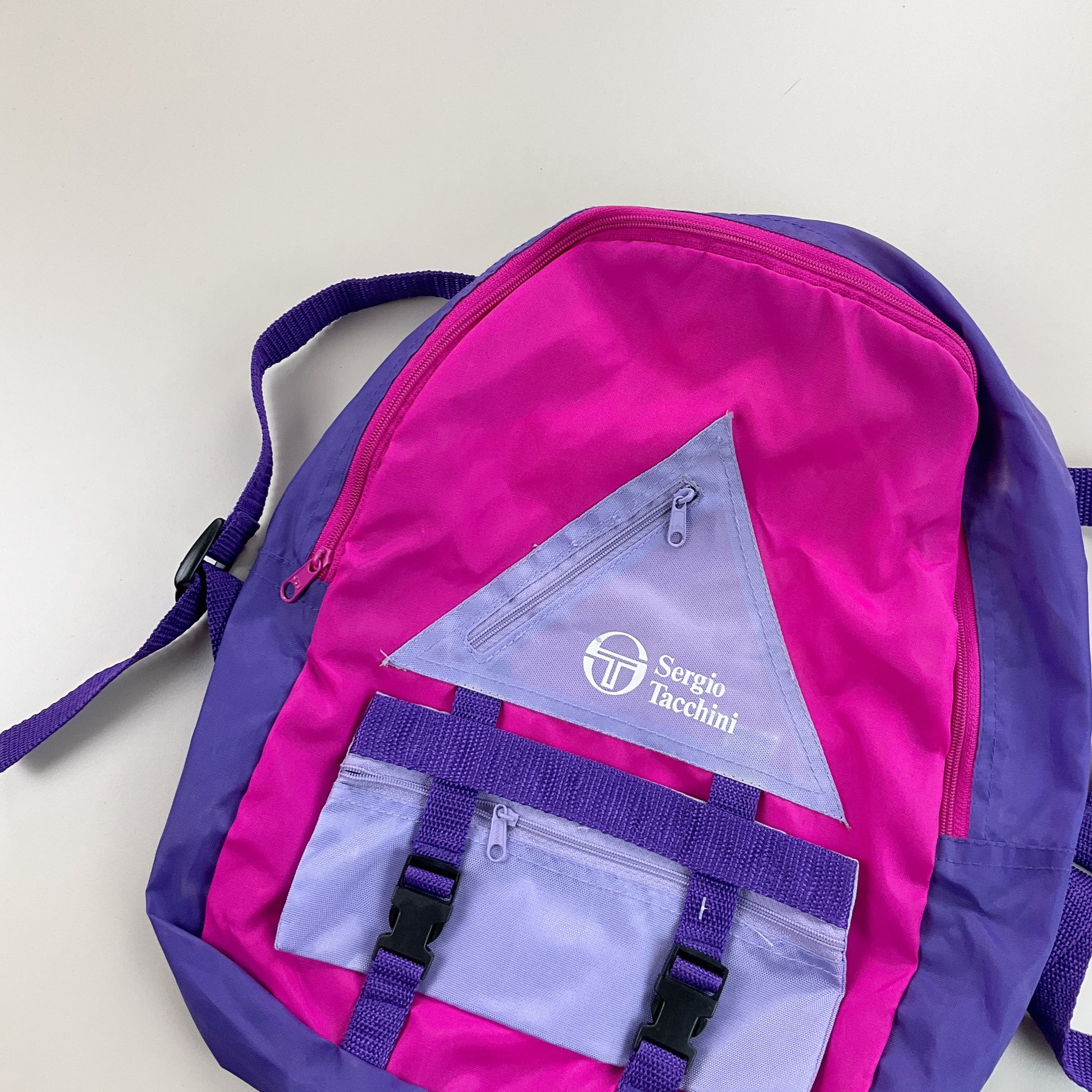 Sergio Tacchini 90s Retro Rucksack-SERGIO TACCHINI-olesstore-vintage-secondhand-shop-austria-österreich