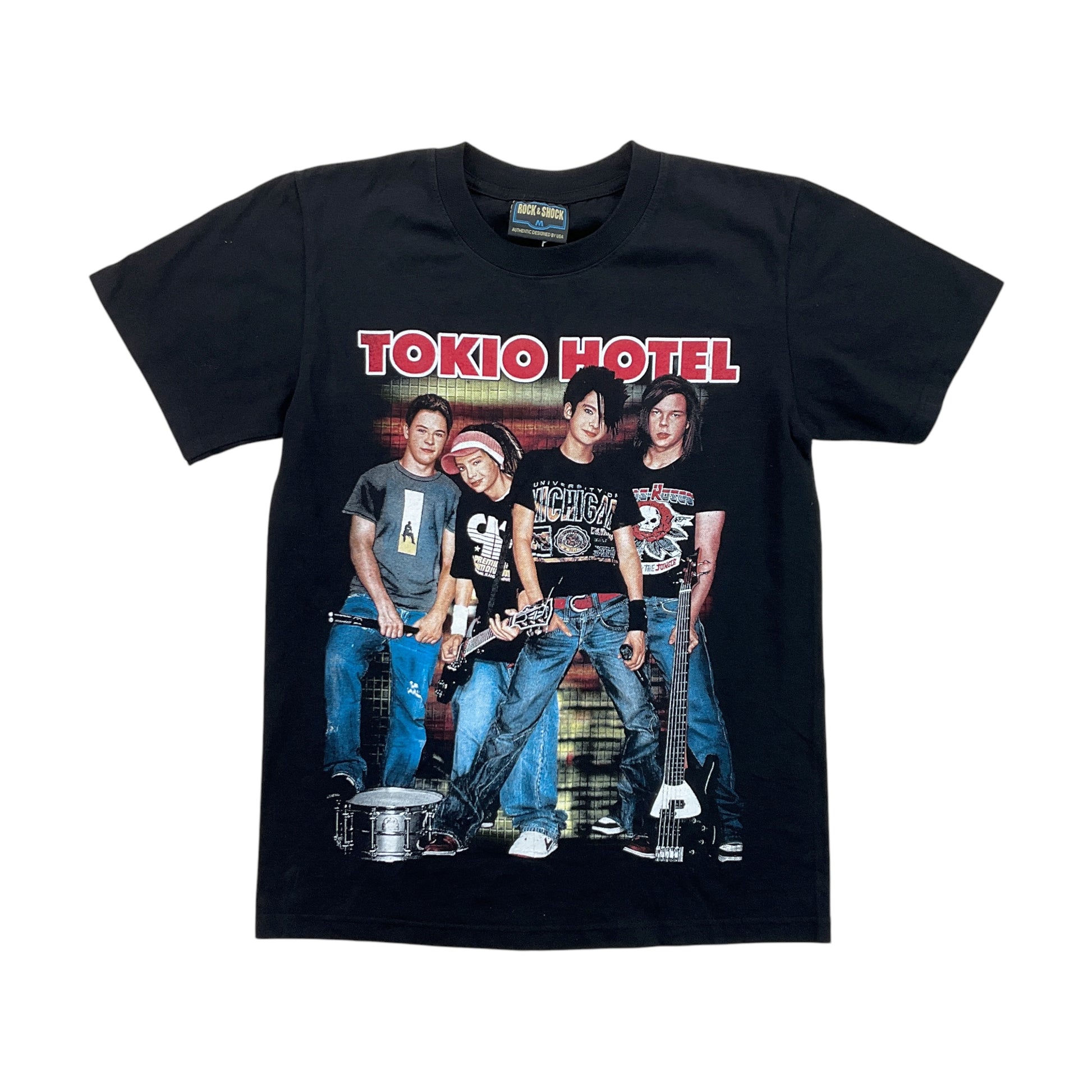 Tokio Hotel bedrucktes T-Shirt - Medium-NO NAME-olesstore-vintage-secondhand-shop-austria-österreich