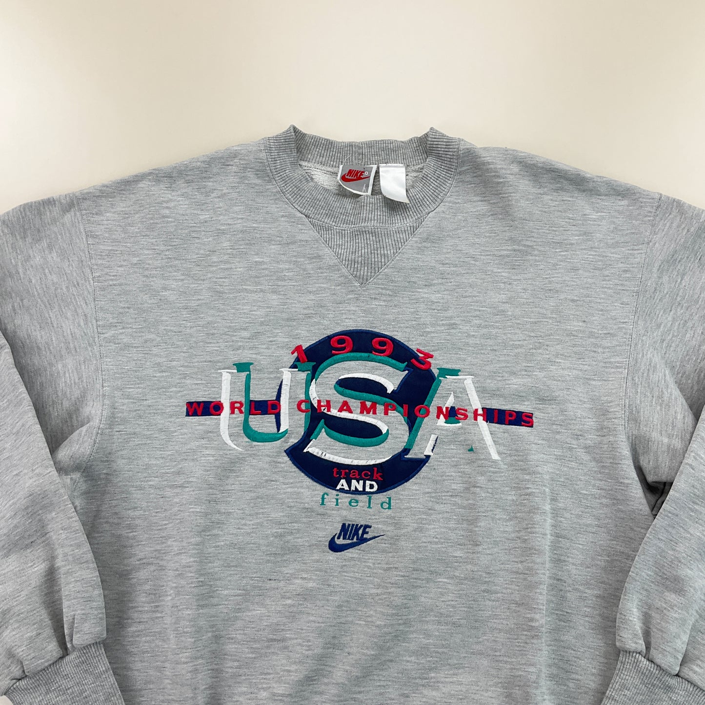 Nike 90s USA 1993 World Championships Sweatshirt - Large-NIKE-olesstore-vintage-secondhand-shop-austria-österreich
