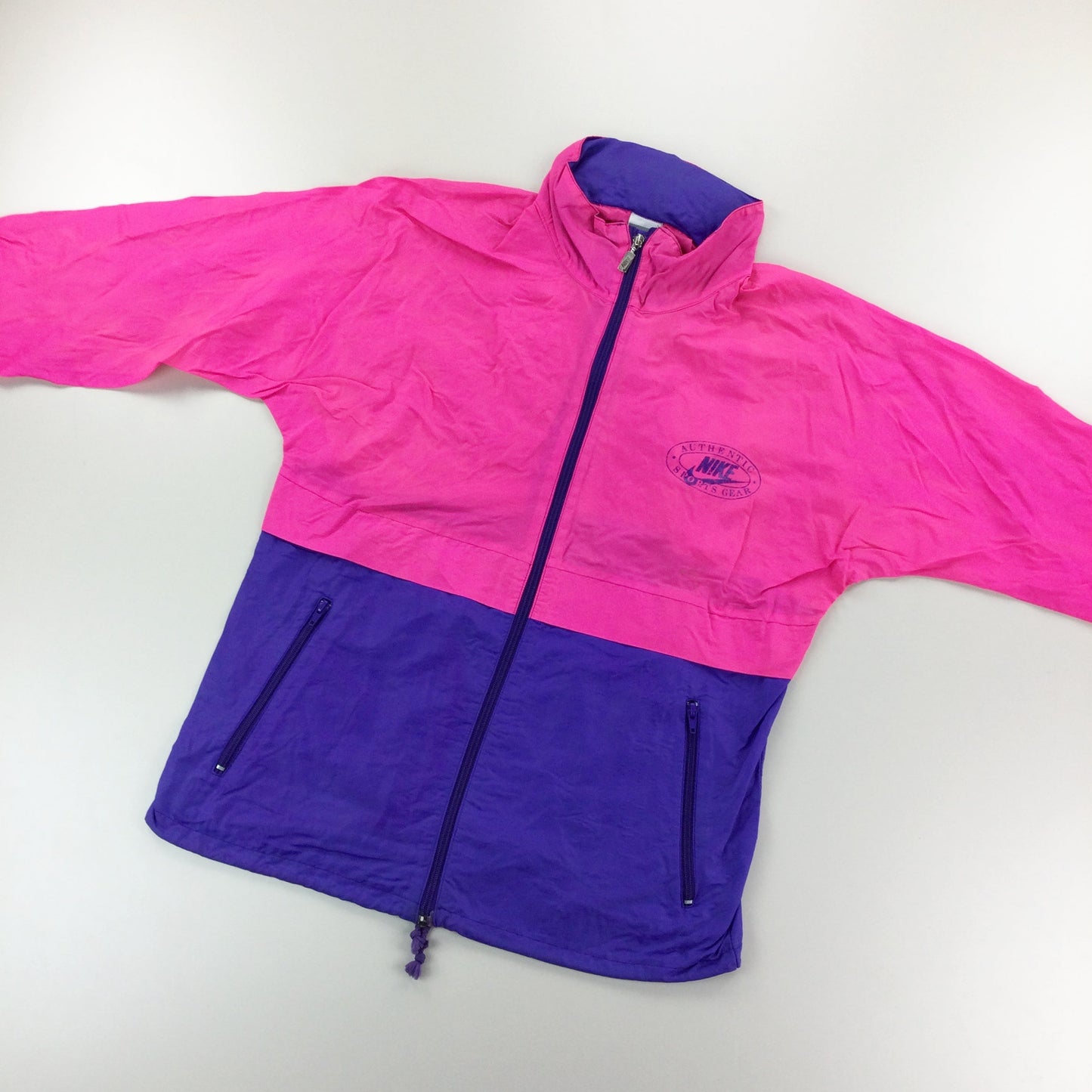 Nike 80s Windbreaker Jacket - Large-NIKE-olesstore-vintage-secondhand-shop-austria-österreich