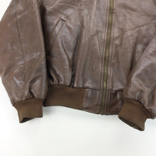 Load image into Gallery viewer, US Group Leather Bomber Jacket - Medium-US Group-olesstore-vintage-secondhand-shop-austria-österreich