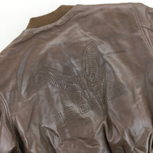 Load image into Gallery viewer, US Group Leather Bomber Jacket - Medium-US Group-olesstore-vintage-secondhand-shop-austria-österreich