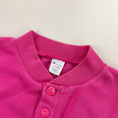Champion 90s Knopf Sweatshirt - XL-CHAMPION-olesstore-vintage-secondhand-shop-austria-österreich