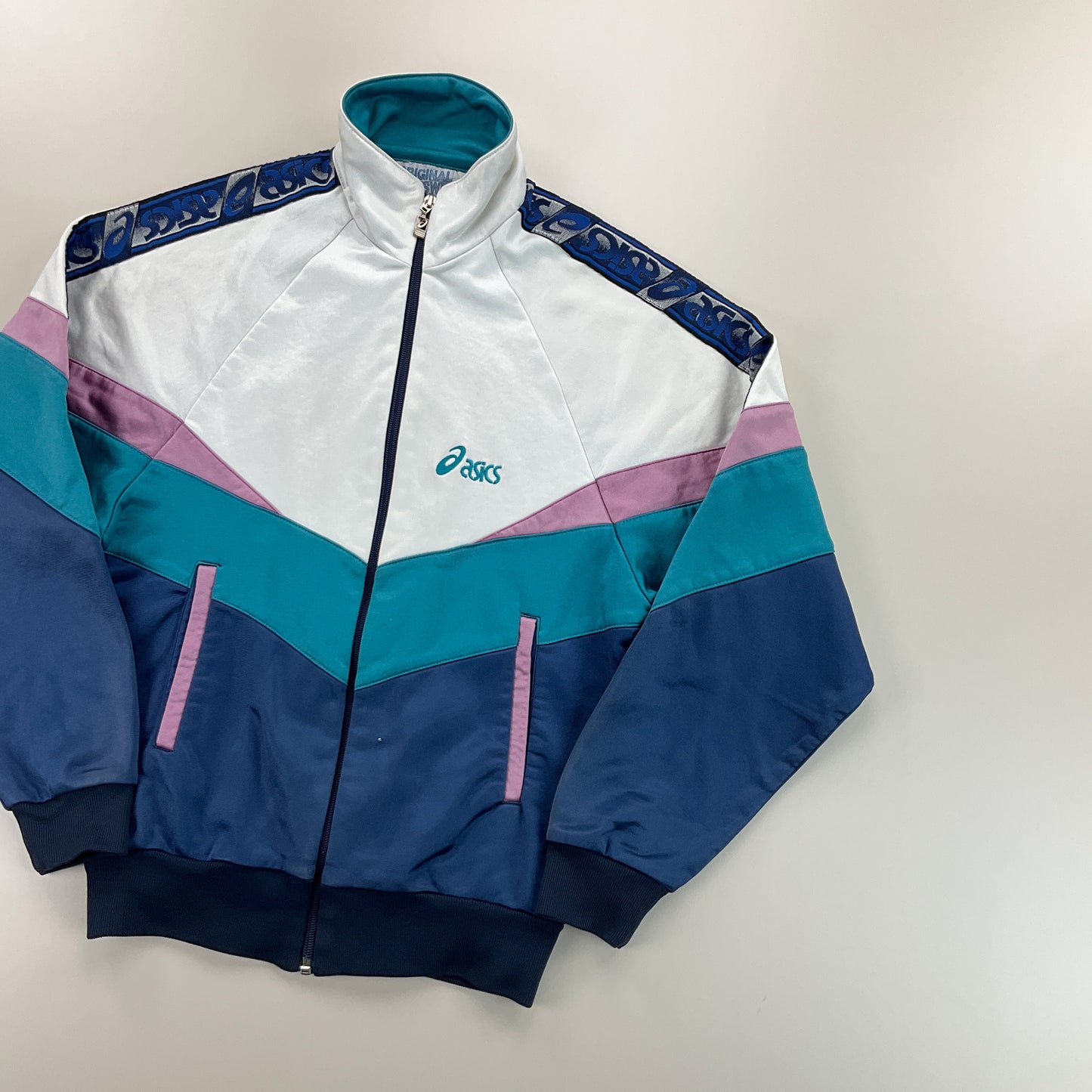 Asics 90s Sport Jacke - Damen/S-ASICS-olesstore-vintage-secondhand-shop-austria-österreich