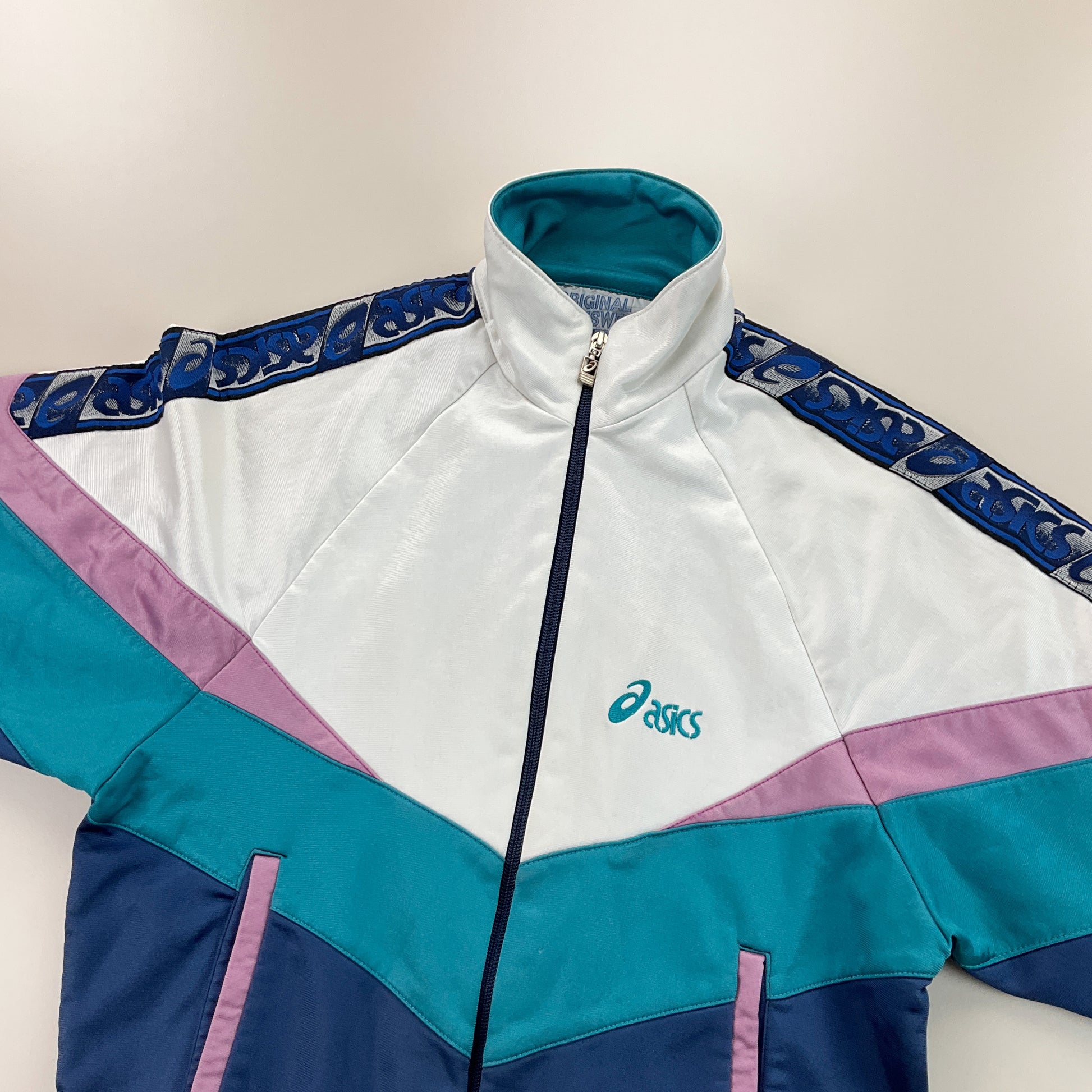 Asics 90s Sport Jacke - Damen/S-ASICS-olesstore-vintage-secondhand-shop-austria-österreich
