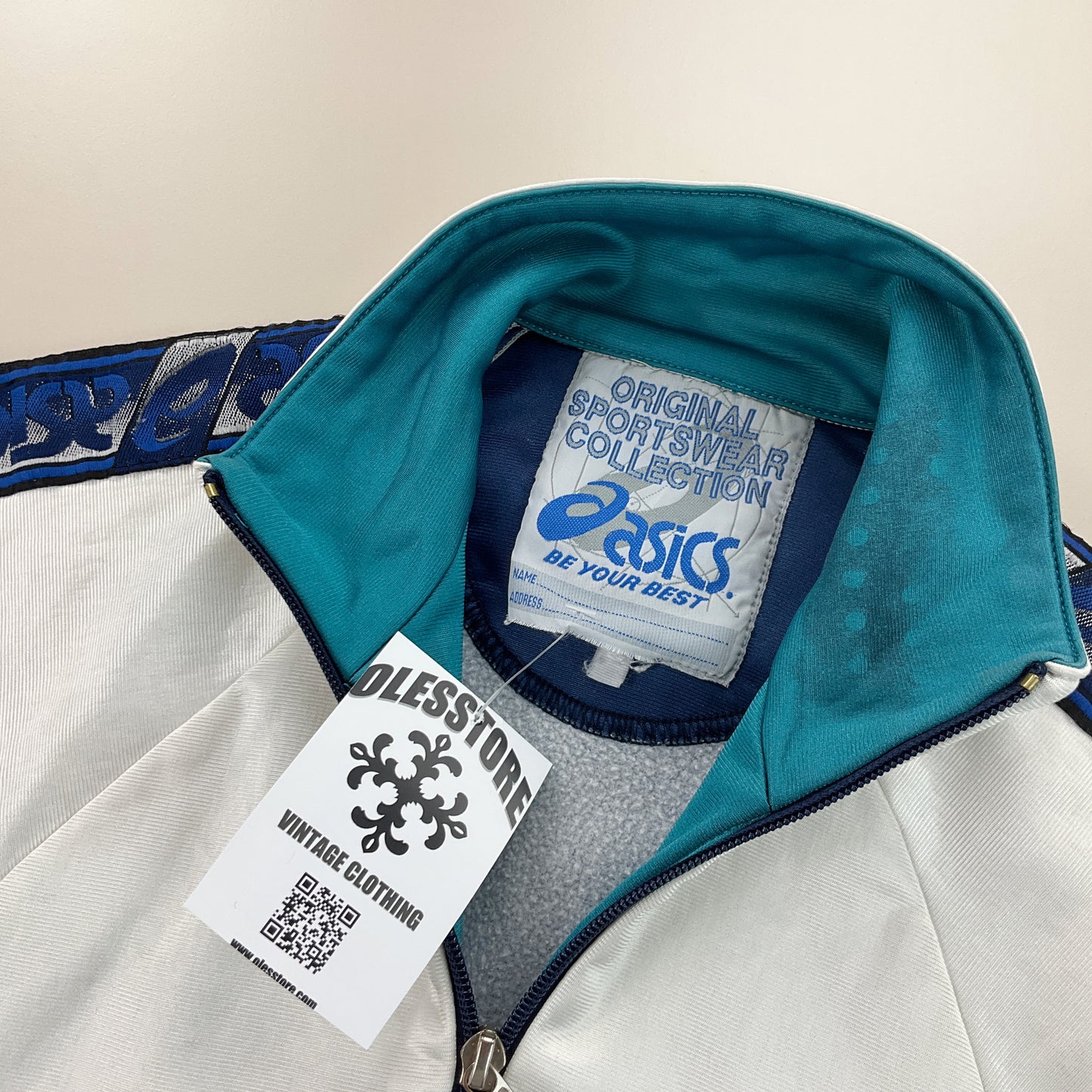 Asics 90s Sport Jacke - Damen/S-ASICS-olesstore-vintage-secondhand-shop-austria-österreich