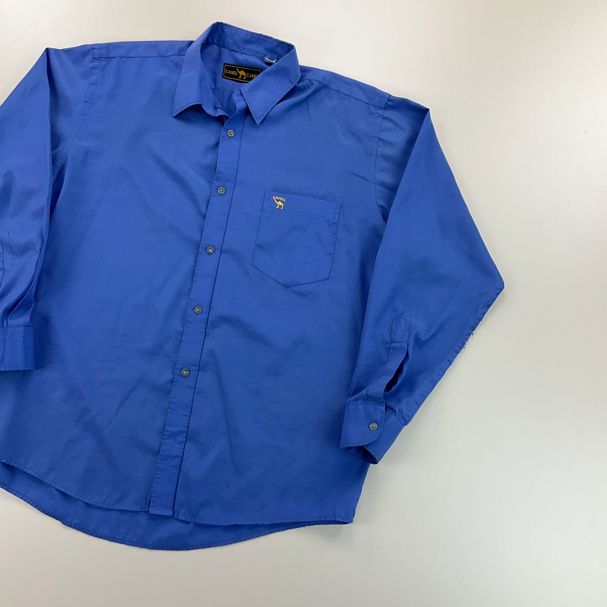 Camel 90s leichtes Hemd - XL-CAMEL-olesstore-vintage-secondhand-shop-austria-österreich