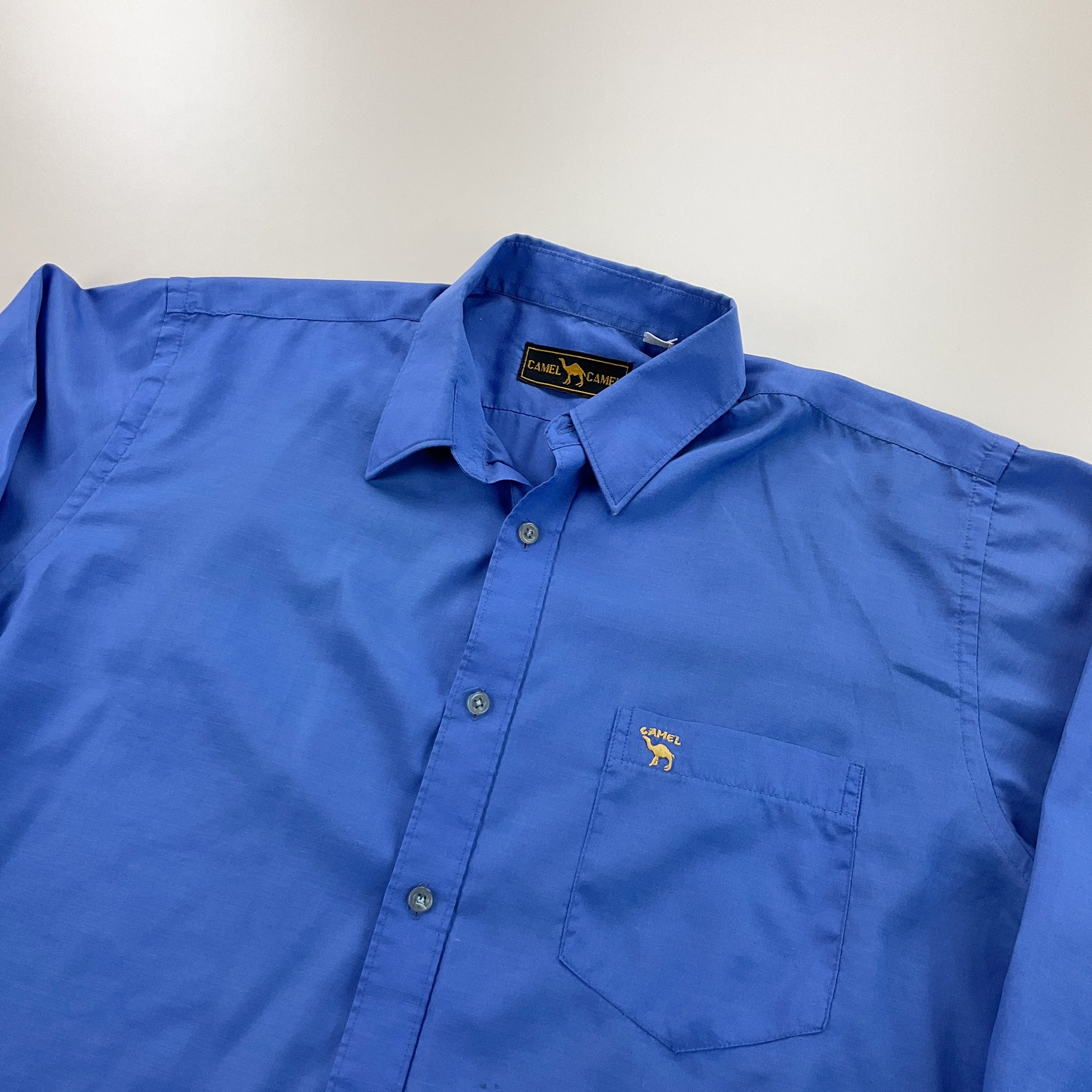 Camel 90s leichtes Hemd - XL-CAMEL-olesstore-vintage-secondhand-shop-austria-österreich