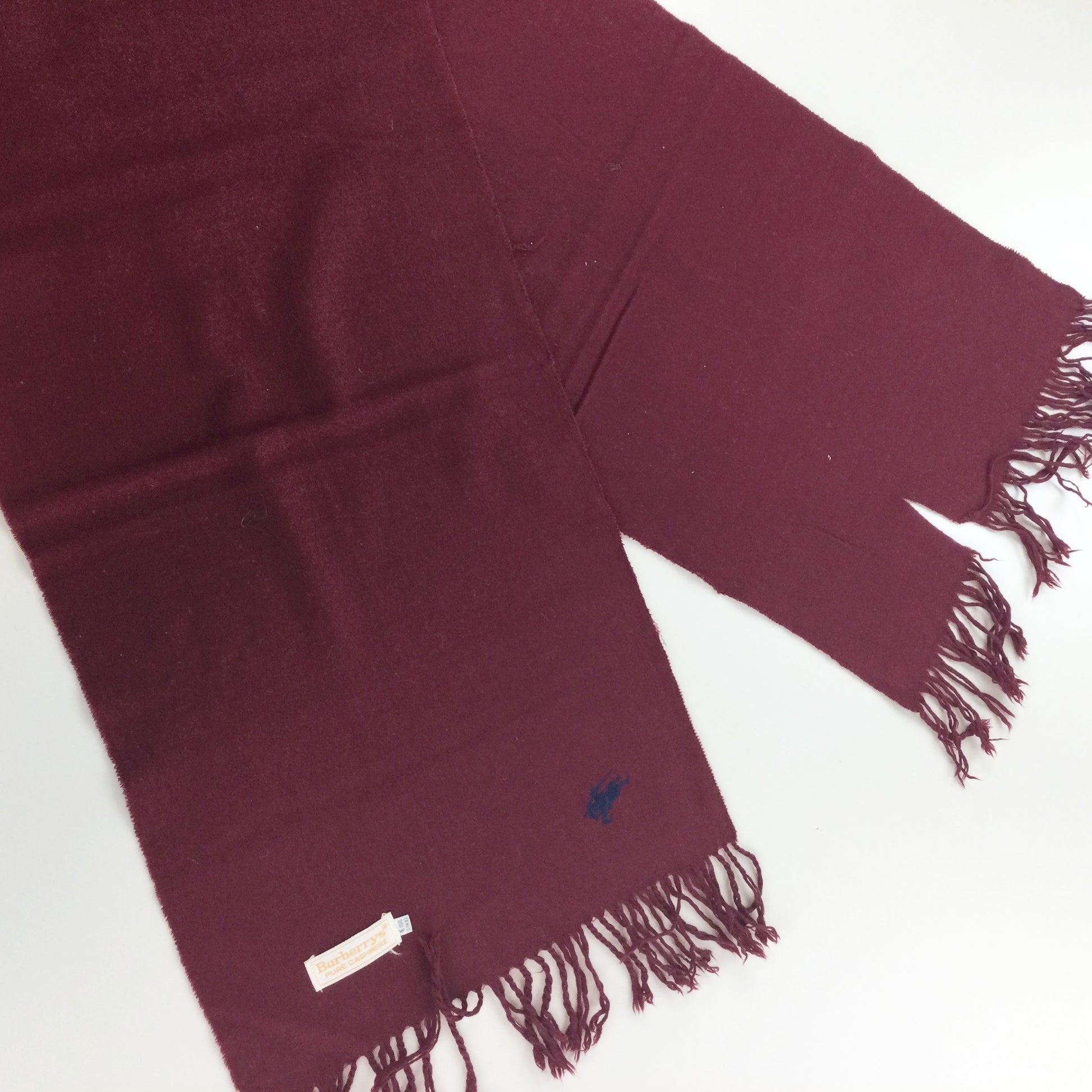 Burberry 90s Cashmere Scarf-olesstore-vintage-secondhand-shop-austria-österreich
