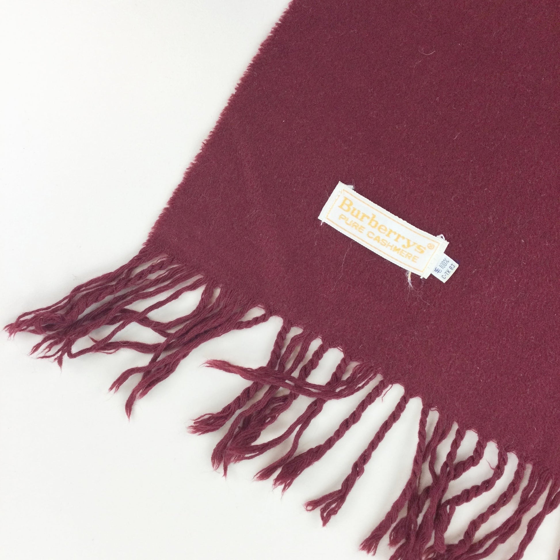 Burberry 90s Cashmere Scarf-olesstore-vintage-secondhand-shop-austria-österreich