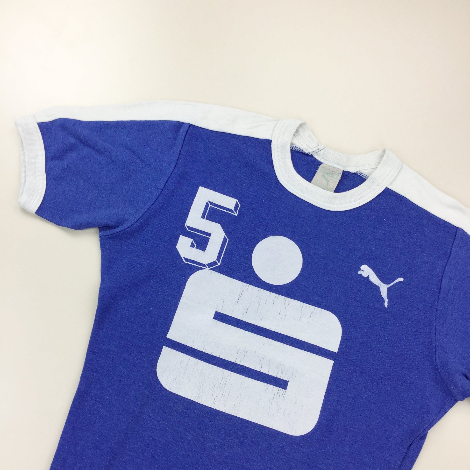 Puma 70s Cotton T-Shirt - XS-PUMA-olesstore-vintage-secondhand-shop-austria-österreich