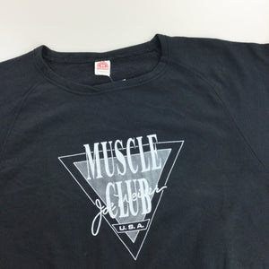 Muscle Club Sweatshirt - Large-WEIDER BRUMMER-olesstore-vintage-secondhand-shop-austria-österreich