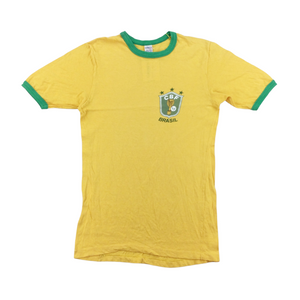 Brasil 80s Football T-Shirt - Small-Adidas-olesstore-vintage-secondhand-shop-austria-österreich