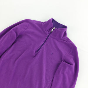Champion 1/4 Zip Fleece Sweatshirt - Women/Medium-olesstore-vintage-secondhand-shop-austria-österreich