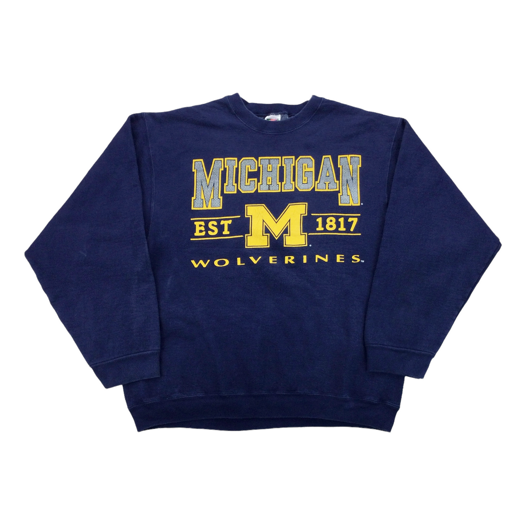 Michigan University Sweatshirt - Large-olesstore-vintage-secondhand-shop-austria-österreich
