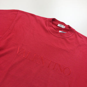 Valentino 90s Spellout T-Shirt - Large-VALENTINO-olesstore-vintage-secondhand-shop-austria-österreich