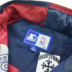 Vintage 90s Houston Rockets Starter Jacket Size XL NBA Big Logo