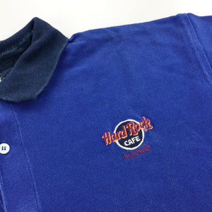 Hard Rock Cafe 90s Madrid Polo Shirt - Large-olesstore-vintage-secondhand-shop-austria-österreich