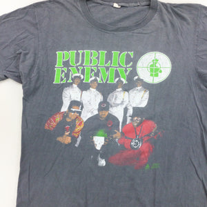 Public Enemy 1991 Tour Graphic T-Shirt - Large-olesstore-vintage-secondhand-shop-austria-österreich