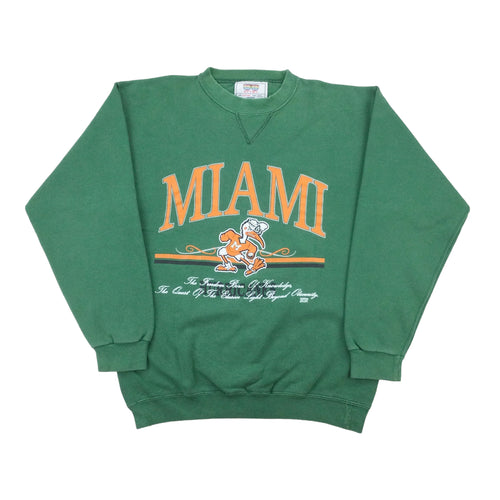 Miami Hurricanes 90s NFL Sweatshirt - Medium-NFL-olesstore-vintage-secondhand-shop-austria-österreich