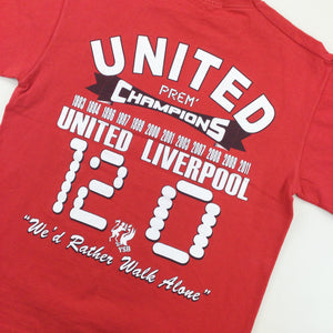 United Liverpool 2011 Graphic T-Shirt - Medium-LIVERPOOL-olesstore-vintage-secondhand-shop-austria-österreich